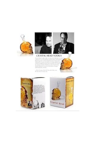 Magicool 1000 Ml Crystal Head Kuru Kafa İçecek Şişesi