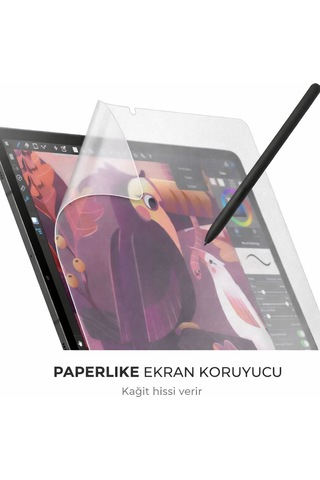 Samsung Galaxy Uyumlu Tab S9 Fe - S10 Fe Ekran Koruyucu Paperlike Kağıt Hissi Kalemle Uygun
