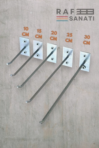 10 Adet Duvar Kancası 25 Cm Duvar Ve Suntaya Monte Askı Kanca Galvaniz