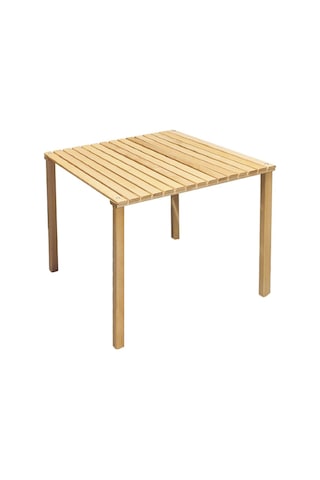 Exent Katlanır Ahşap Kamp Masası + 2 Adet Tabure Seti 60 x 60 CM Çok Renkli