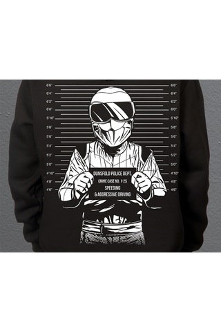 Bumeta Dunsfold Polis Departmanı Suçlu Sweatshirt Unisex Kapüşonlu Hoodie 001