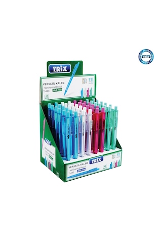 Trix Pastel Renk Versatil Kalem 4 Adet Karışık Çok Renkli
