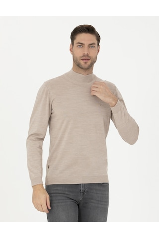 Pierre Cardin Erkek Taş Triko Kazak 50270055-vr049 Taş