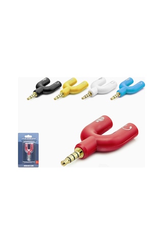 Stereo 3.5Mm Aux Kulaklık ve Mikrofon Ayırıc Aparatı