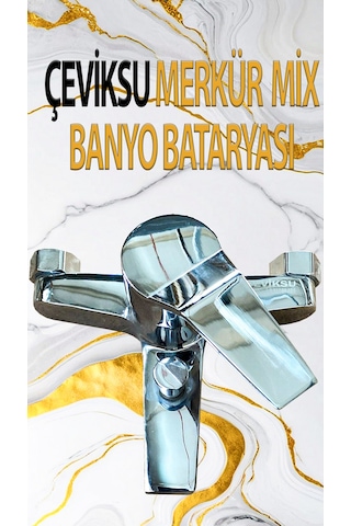 Merkür Mix Model Banyo Bataryası Krom