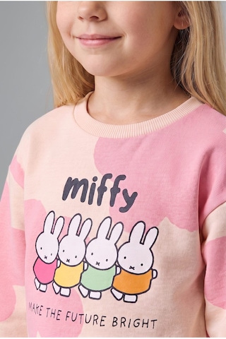 Defacto Miffy Baskılı Sweatshirt Üst İspanyol Paça Pantolon Alt 2li Takım Kız Bebek I2162a526auer233 Ekru-er233