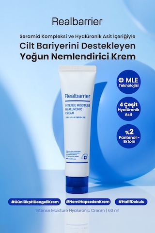 Bariyer Destekleyen Yoğun Nemlendirici Krem Realbarrıer Intense Moisture Hyaluronic Cream