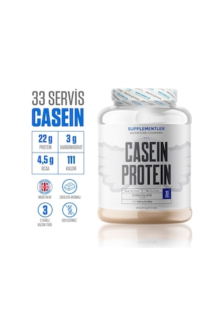 Supplementler Casein Protein 1000 Gr Çikolata