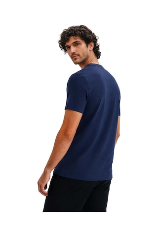 Arma Ar-ma Erkek Bisiklet Yaka Tişört Resim Baskili Örme Kumaş Regular Fit %100 Pamuk 30/2 Süprem Y31344448702 Lacivert-l1