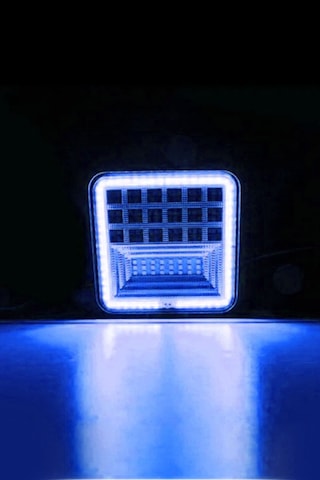 Off Road 12-24 Volt Kare Sis Farı Drl Mavi 4 İnç 126 W Oto Çalışma Lambası