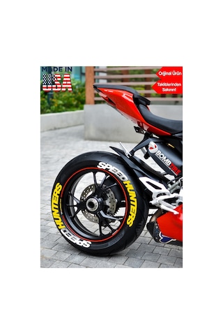 Speedhunters Motorsiklet Araç Otomobil Lastik Yazısı 2.5 Cm 4 Adet Made In Usa Ürün