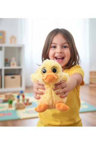 Merty Avm Peluş Oyuncak Civciv 23cm Pelüş Civciv Yumuşacık Sarı Civciv Uyku Arkadaşı Civciv Sarısı