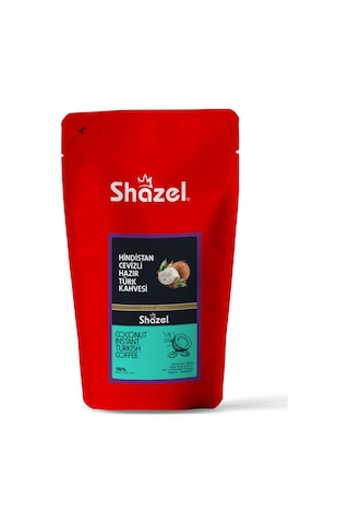 Shazel Hindistan Cevizli Hazır Türk Kahvesi 1 Kg X 3 Adet Türk Kahvesi
