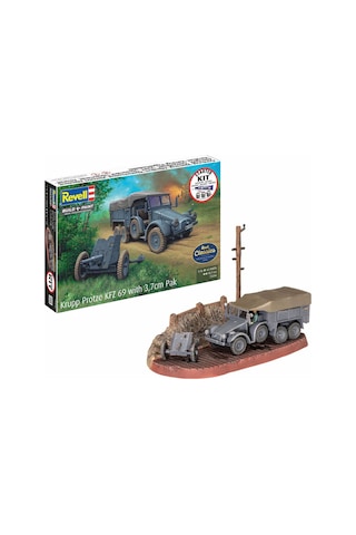 Revell Starter Kit Askeri Krupp Protze Kfz 69 With 3,7cm Pak 73344