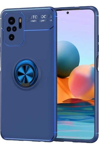 Xiaomi Redmi Note 10s Kılıf Zore Ravel Silikon Kapak Mavi