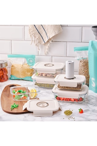 Aryıldız Vacuum Fresh 25 Parça Saklama Kabı Seti Şeffaf
