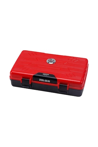 Jifeng Seyahat Tipi Puro Kutusu Humidor Kırmızı 10cigar N11.846