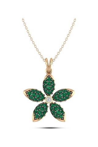 Pırlantalı Flower Kolye N11.82