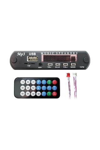 Usb Aux Çevirici Usb 123 Mikrofonlu (telefon Alma Özellikli)