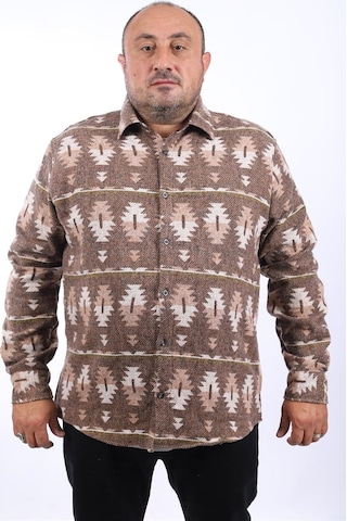 Moc Grande Mocgrande Oduncu Gömlek Mc Three Rug Print 22212 Kahverengi