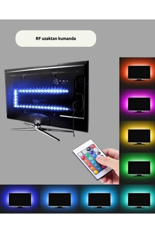Northcity Müzikle Senkronize Led Şerit Tv Aydınlatma - Yeni Nesil Rgb Atmosfer Rgb-çoklu Renk
