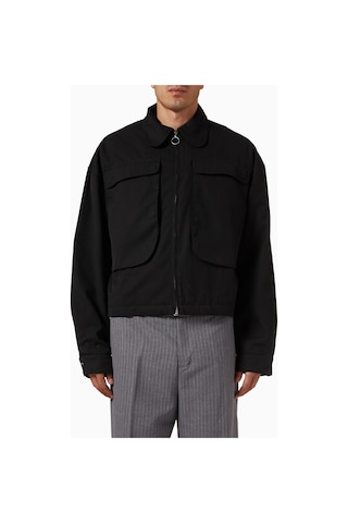 About Blank Big Pocket Twill Jacket Erkek Ceket Siyah