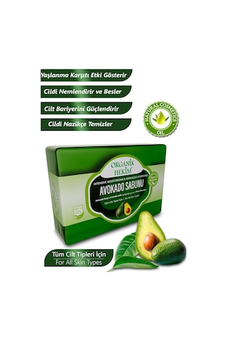 Nemlendirici Etkili Avokado Doğal Katı Sabun - 140 Gr