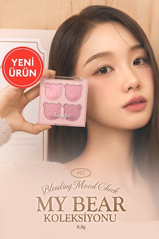 Dasique Karıştırılabilir Renk Tonlarına Sahip 4lü Jel Allık Blending Mood Cheek 17 Mauve Bear 17 Mauve Bear