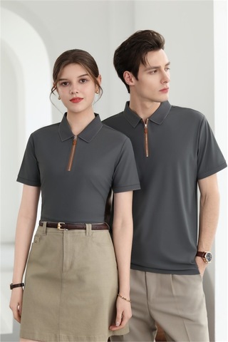 New Performance Premium Polo T-shirt 84% Nylon 16% Spandex Demir Grisi