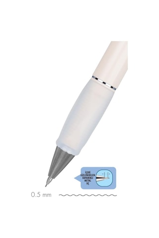 Serve Deep Mekanik Uçlu Kalem Toprak Tonları 0.5 Mm Fil Dişi