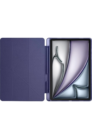 Apple Uyumlu iPad Air 11 10.9 Inç Air 4 5 6 2020 2022 2024 Kılıf Kalem Bölmeli Stadlı Uyku Modlu Akıllı Case Kılıf