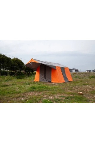 Doğa Kamp 2 Odalı Kamp Çadırı Turuncu Çok Renkli