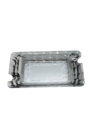 Premiumquality Siyah Şeffaf Kristal Desenli İkili Puro Küllüğü - Tr9751