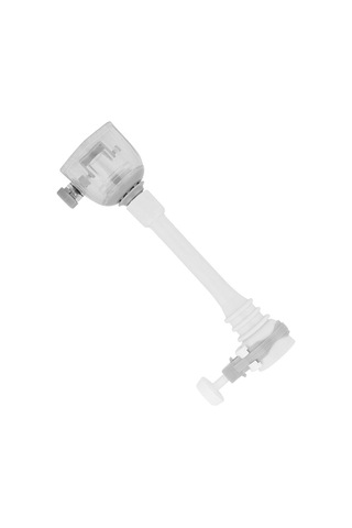 Yaozixa Abs Materyal Su Kaybını Azaltıcı, 360 Döner Esnek Boru, 2 Tip Sprey, Gri 18cm Musluk Uzatıcı