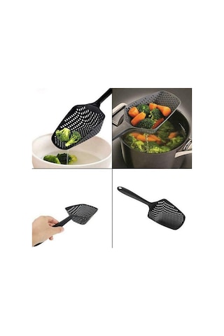 Yiyecek Eleği Büyük Kevgir Çorba Filtresi Mutfak Aksesuarları Yeşil