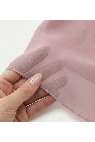 Jz Shop Düz Sade Şifon Kare Fular - Zarif Kadın Boyun Fuları Ve Bandana 50x50cm Pembe