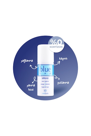 Blue Cap Yağlanma Karşıtı Sprey 100 ml - ve Rahatlatıcı Etki - Kortizonsuz