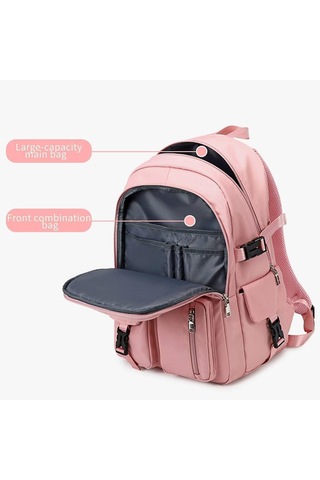 Kız Okul Çantası Büyük Kapasiteli Sırt Çantası Ortaokul Öğrencisi Çok Cepli Sırt Çantası Su Geçirmez Okul Çantası Diğer