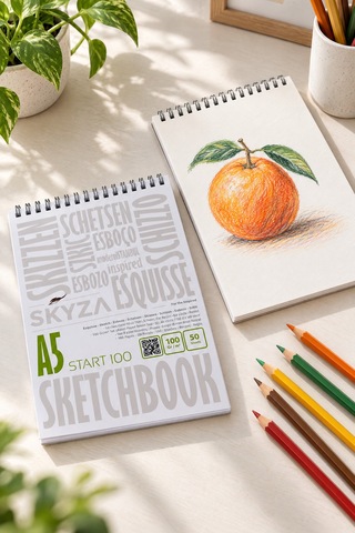 Skyza Start 100 Gr/m² A5 Sketchbook Eskiz Defteri 100 Syf, 50 Yaprak