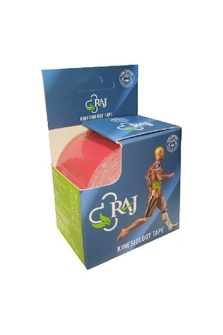 Raj Kinesio Tape  Sporcu Bandı Kırmızı 5 M x 5 CM