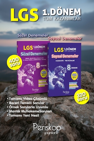 Lgs 1. Dönem Sözel 8 Li Denemeler Türkçe,din,inkılap,ingilizce