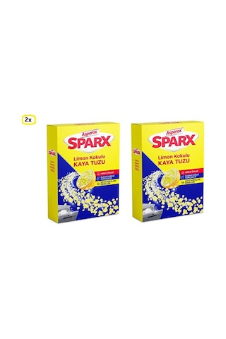 Sparx Bulaşık Makinesi Limon Kokulu Kaya Tuzu 1.5 Kg X 2 Adet