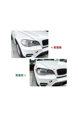Bmw X5 E70 30ı 30ı 35d 35ı 40d 48ı 50ı M50d X5m Ön Far Kaşları Göz Kapağı Kapağı 2x 2008201010 2011 2012 2013