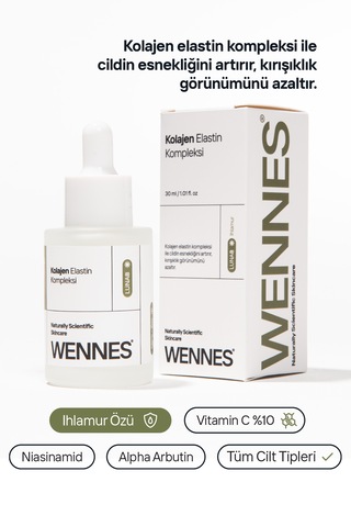 Elastin Kolajen Serum 10% Saf C Vitamini Serum Avantajlı Set