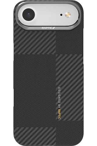 Iphone Uyumlu 17 Air Kılıf M-safeli 600d Metal Kamera Çerçeveli Raptic Aramid Fiber Geotik Serisi Siyah Siyah