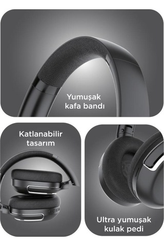 Başkenttekno HD60 Bluetooth Kulak Üstü Kablosuz Kulaklık