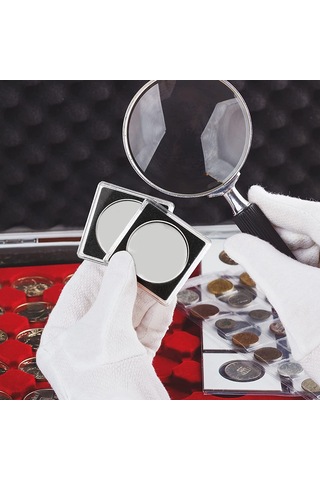 Anjiexun 20 Adet Gümüş Dolar Madeni Para Tutucu, 2 X 2 Yarım Dolar Madeni Para Tutucu, 37,5 Mm Diğer