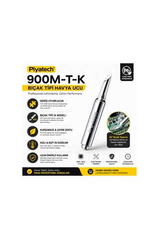 900m-t-k Bıçak Tipi Havya Ucu 936 Uyumlu Kurşunsuz Profesyonel Lehim Ucu