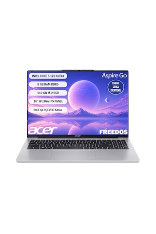 Acer Aspire GO AG16-71P NX.JT2EY.001 Core 5 120U 8 GB 512 GB SSD 16" Free Dos Dizüstü Bilgisayar