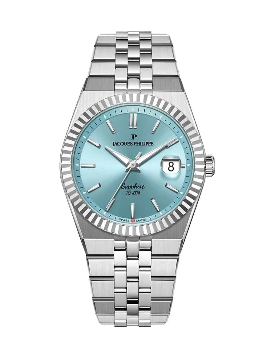 Jacques Philippe Jpqgs10413x6lb Erkek Kol Saati Metalik Gri